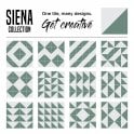 Siena Diamond Green 20cm x 20cm Wall & Floor Tile