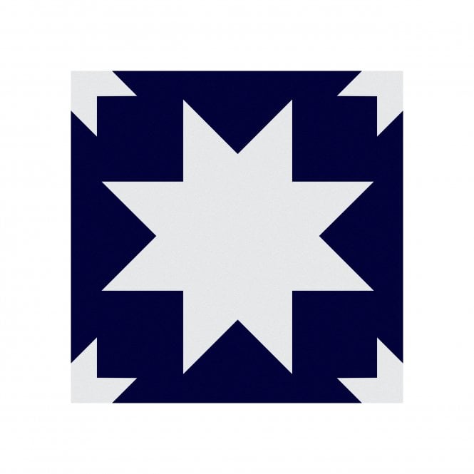 Siena Star Cobalt 20cm x 20cm Wall & Floor Tile