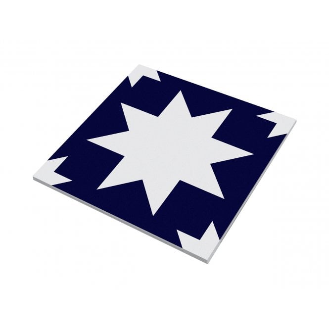 Siena Star Cobalt 20cm x 20cm Wall & Floor Tile