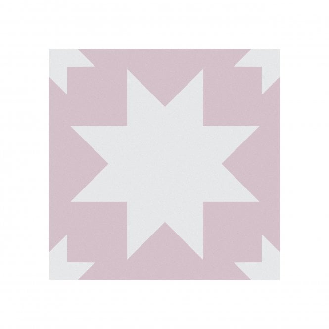 Siena Star Pink 20cm x 20cm Wall & Floor Tile
