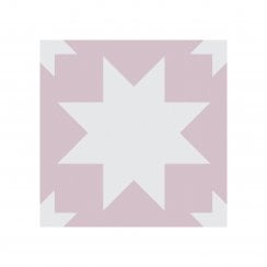 Siena Star Pink 20cm x 20cm Wall & Floor Tile