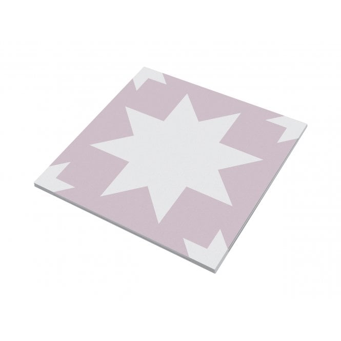 Siena Star Pink 20cm x 20cm Wall & Floor Tile