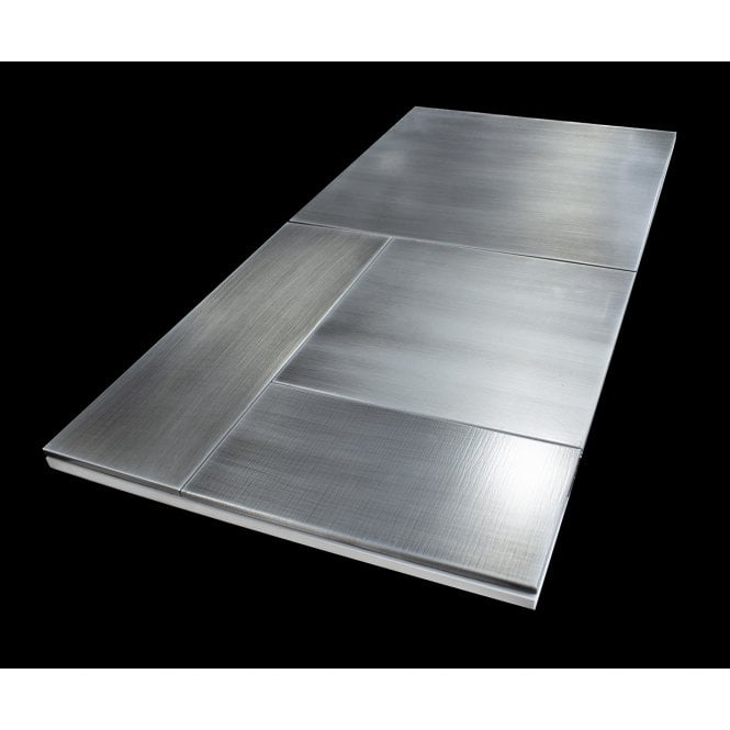 Silver Champagne Modular Peel & Stick 4 Panel Tile Set