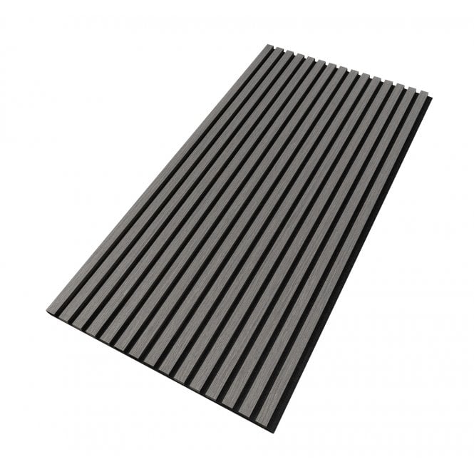 Silver Grey Acoustic Wood Panel 120cm x 60cm x 21mm