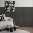Silver Grey Acoustic Wood Panel 120cm x 60cm x 21mm