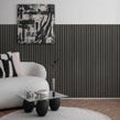 Silver Grey Acoustic Wood Panel 120cm x 60cm x 21mm