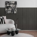 Silver Grey Acoustic Wood Panel 120cm x 60cm x 21mm