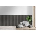 Silver Grey Acoustic Wood Panel 120cm x 60cm x 21mm