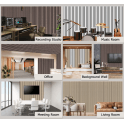Silver Grey Acoustic Wood Panel 240cm x 60cm x 21mm