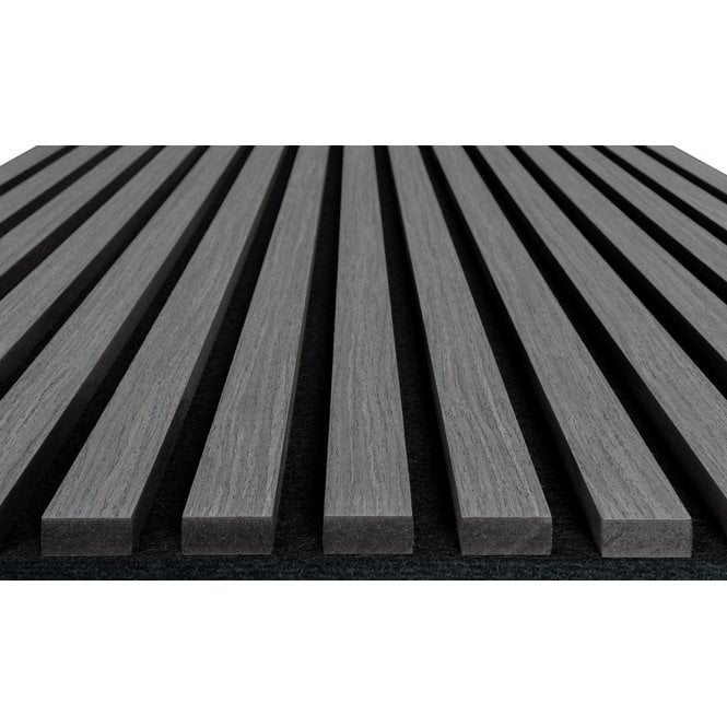 Silver Grey Acoustic Wood Panel 240cm x 60cm x 21mm