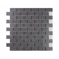 Gulfstone Silver Grey Brick Quartz 30cm x 30cm (4.8m x 2.3cm) Mosaic Tile