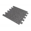 Gulfstone Silver Grey Brick Quartz 30cm x 30cm (4.8m x 2.3cm) Mosaic Tile