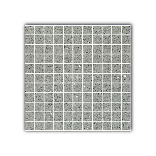 Gulfstone Silver Grey Quartz 30cm x 30cm (2.5cm x 2.5cm) Mosaic Tile