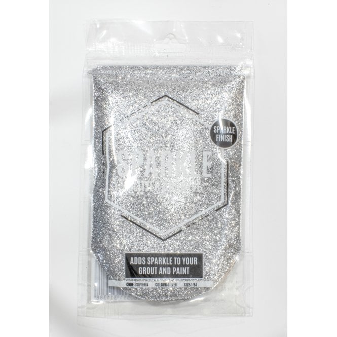 Silver Sparkle Glitter Additive for Grout and Paint 100g