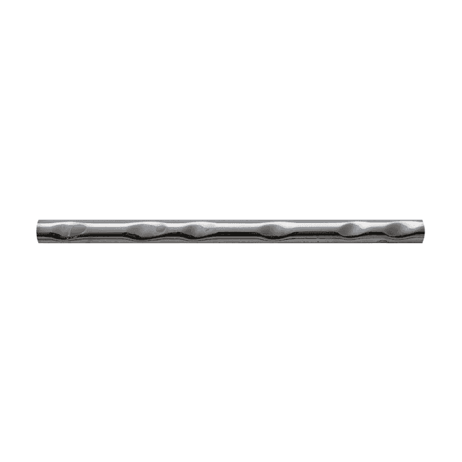 Silver Wavey Pencil Border 1.2cm x 20cm Wall Tile