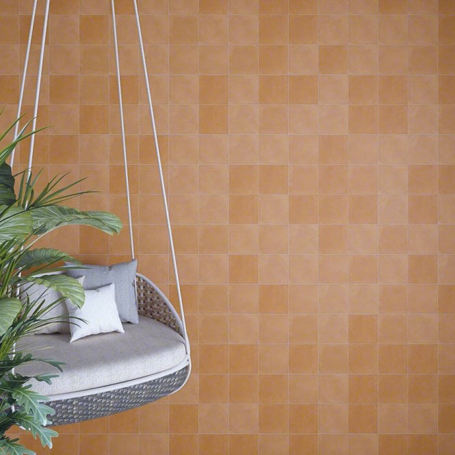 Sixties Ambar 15cm x 15cm Wall & Floor Tile