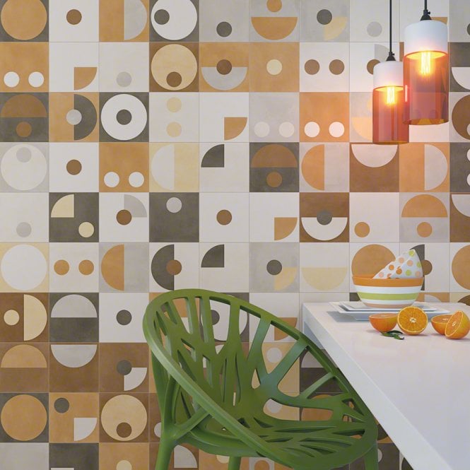Sixties PopArt 15cm x 15cm Wall & Floor Tile