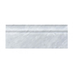 Skirting Carrara Marble White 11.9cm x 30.5cm Border Tile