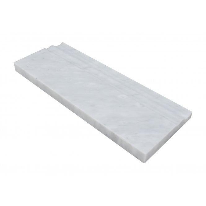 Skirting Carrara Marble White 11.9cm x 30.5cm Border Tile