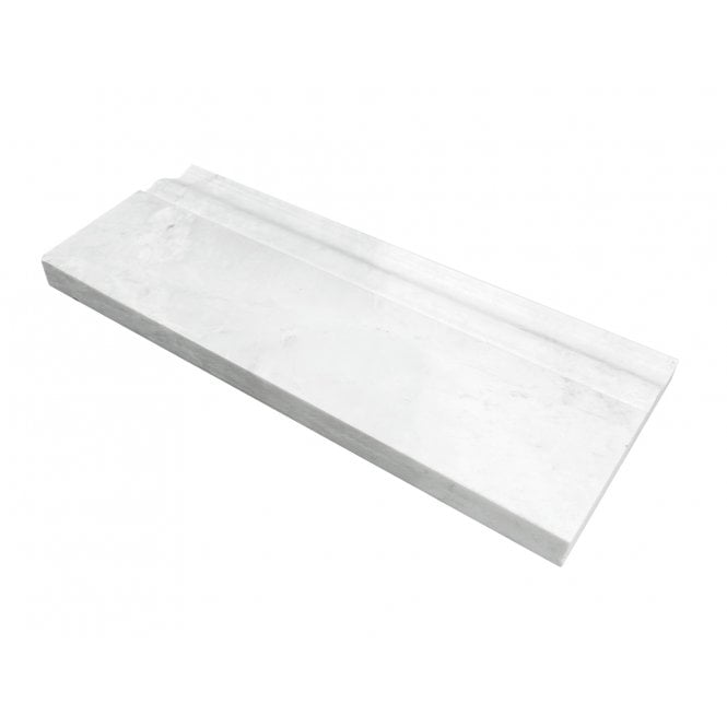 Skirting Dolomiti Marble White 11.9cm x 30.5cm Border Tile
