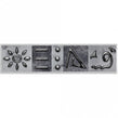 Heckstream Skuba Black 5cm x 20cm Border Tile