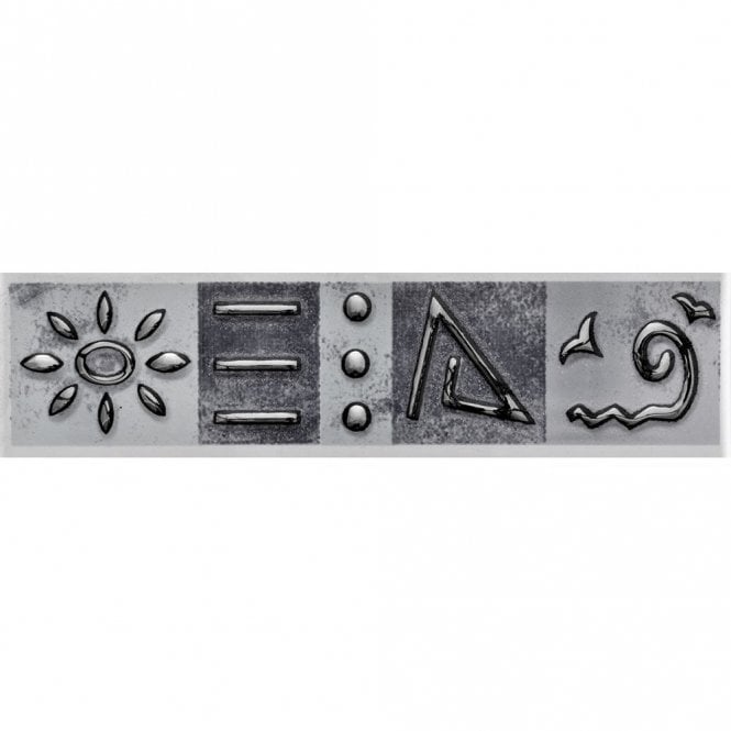 Heckstream Skuba Black 5cm x 20cm Border Tile