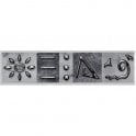 Heckstream Skuba Black 5cm x 20cm Border Tile