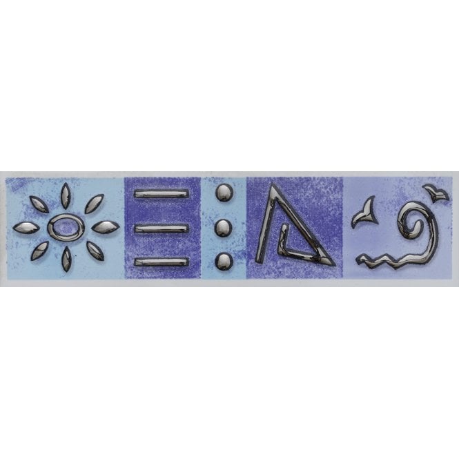 Heckstream Skuba Blue 5cm x 20cm Border Tile
