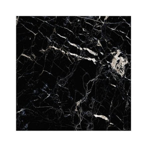 Sky Black Marble Effect Polished Porcelain 60cm x 60cm Wall & Floor Tile