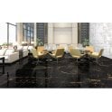 Sky Golden Black Marble Effect Polished Porcelain 60cm x 120cm Wall & Floor Tile