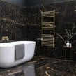 Sky Golden Black Marble Effect Polished Porcelain 60cm x 120cm Wall & Floor Tile