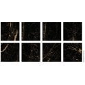 Sky Golden Black Marble Effect Polished Porcelain 60cm x 60cm Wall & Floor Tile