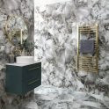 Sky Grey Marble Effect Polished Porcelain 60cm x 120cm Wall and Floor Tile