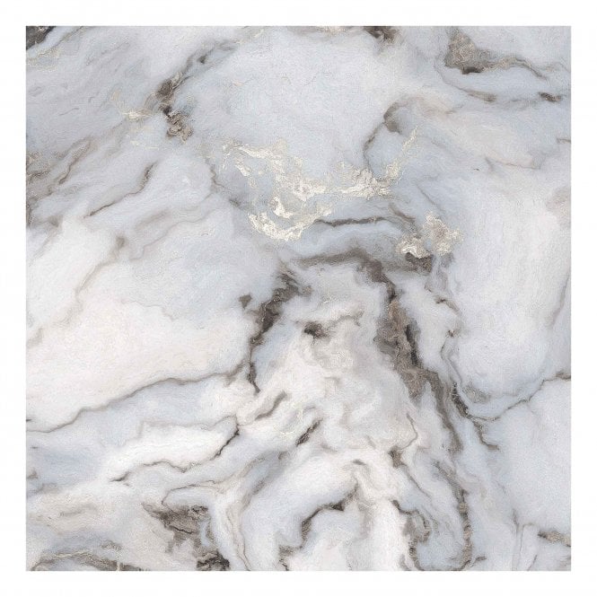 Sky Grey Marble Effect Polished Porcelain 60cm x 60cm Wall and Floor Tile