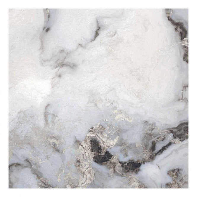 Sky Grey Marble Effect Polished Porcelain 60cm x 60cm Wall and Floor Tile