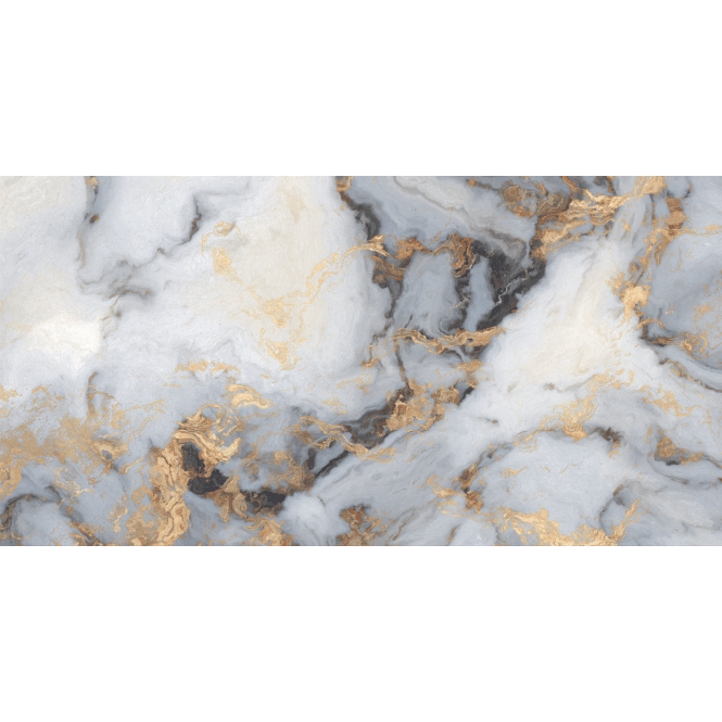Sky White Marble Effect Polished Porcelain 60cm x 120cm Wall and Floor Tile