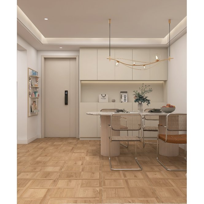 Slat Parquet Natural Wall & Floor Tile 60cm x 120cm