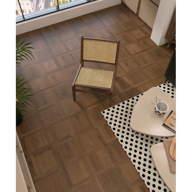 Slat Parquet Oak Wall & Floor Tile 60cm x 120cm