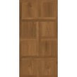 Slat Parquet Walnut Wall & Floor Tile 60cm x 120cm
