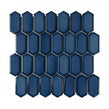 Slim-Hex Crystal Blue (7.5cm x 3.8cm) 28.8cm x 29cm Mosaic Tile