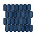 Slim-Hex Crystal Blue (7.5cm x 3.8cm) 28.8cm x 29cm Mosaic Tile