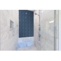 Slim-Hex Crystal Blue (7.5cm x 3.8cm) 28.8cm x 29cm Mosaic Tile