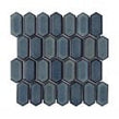 Slim-Hex Crystal Green (7.5cm x 3.8cm) 28.8cm x 29cm Mosaic Tile