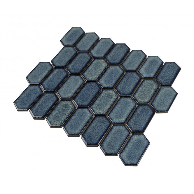 Slim-Hex Crystal Green (7.5cm x 3.8cm) 28.8cm x 29cm Mosaic Tile