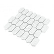 Slim-Hex Crystal White Matt (7.5cm x 3.8cm) 28.8cm x 29cm Mosaic Tile