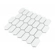 Slim-Hex Crystal White Matt (7.5cm x 3.8cm) 28.8cm x 29cm Mosaic Tile