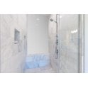 Slim-Hex Crystal White Matt (7.5cm x 3.8cm) 28.8cm x 29cm Mosaic Tile