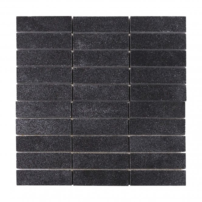 Azteca Ceramica Smart Lux Black 30cm x 30cm Mosaic Tile