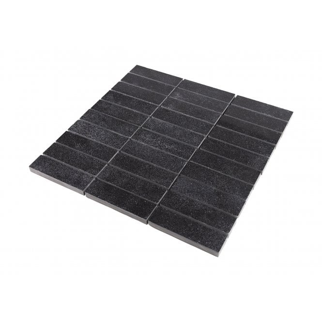 Azteca Ceramica Smart Lux Black 30cm x 30cm Mosaic Tile