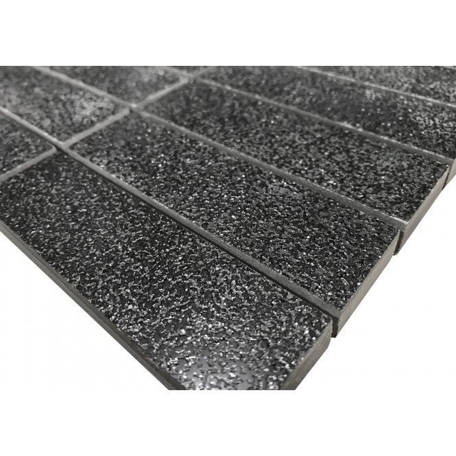 Azteca Ceramica Smart Lux Black 30cm x 30cm Mosaic Tile